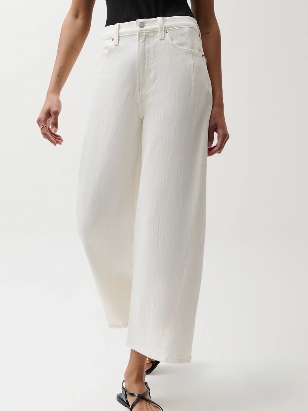 Pistola KYRA HIGH RISE BOWED ANKLE - ANTIQUE WHITE